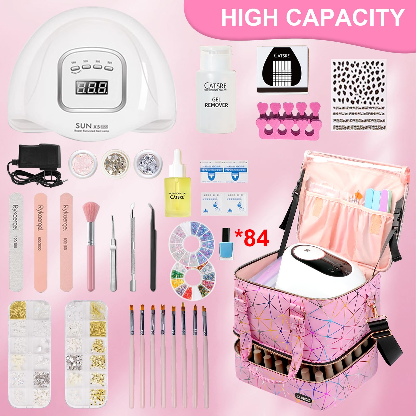 Sambois kit-de-viaje-manicura: opción portátil para viajes de manicura.