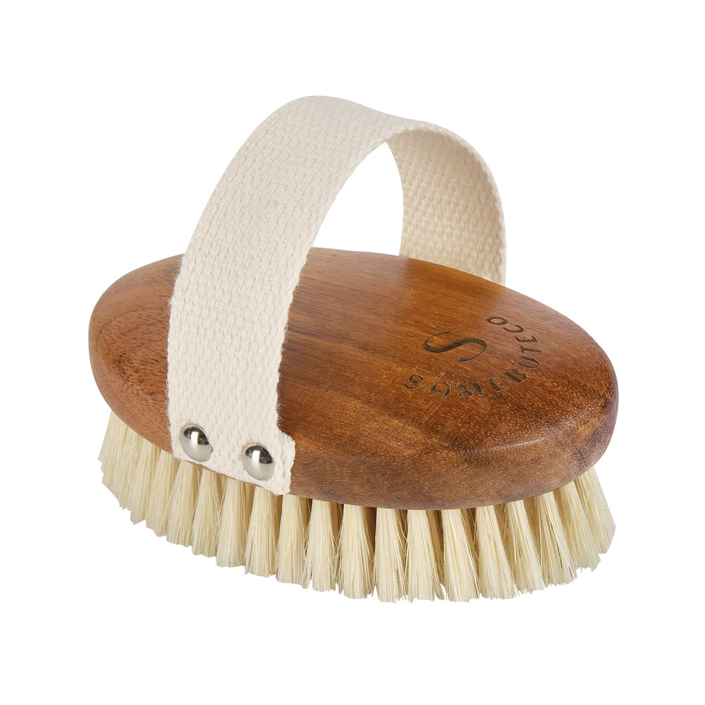 SAMEBUTECO cepillo cuerpo acacia-madera para exfoliar suavemente la piel