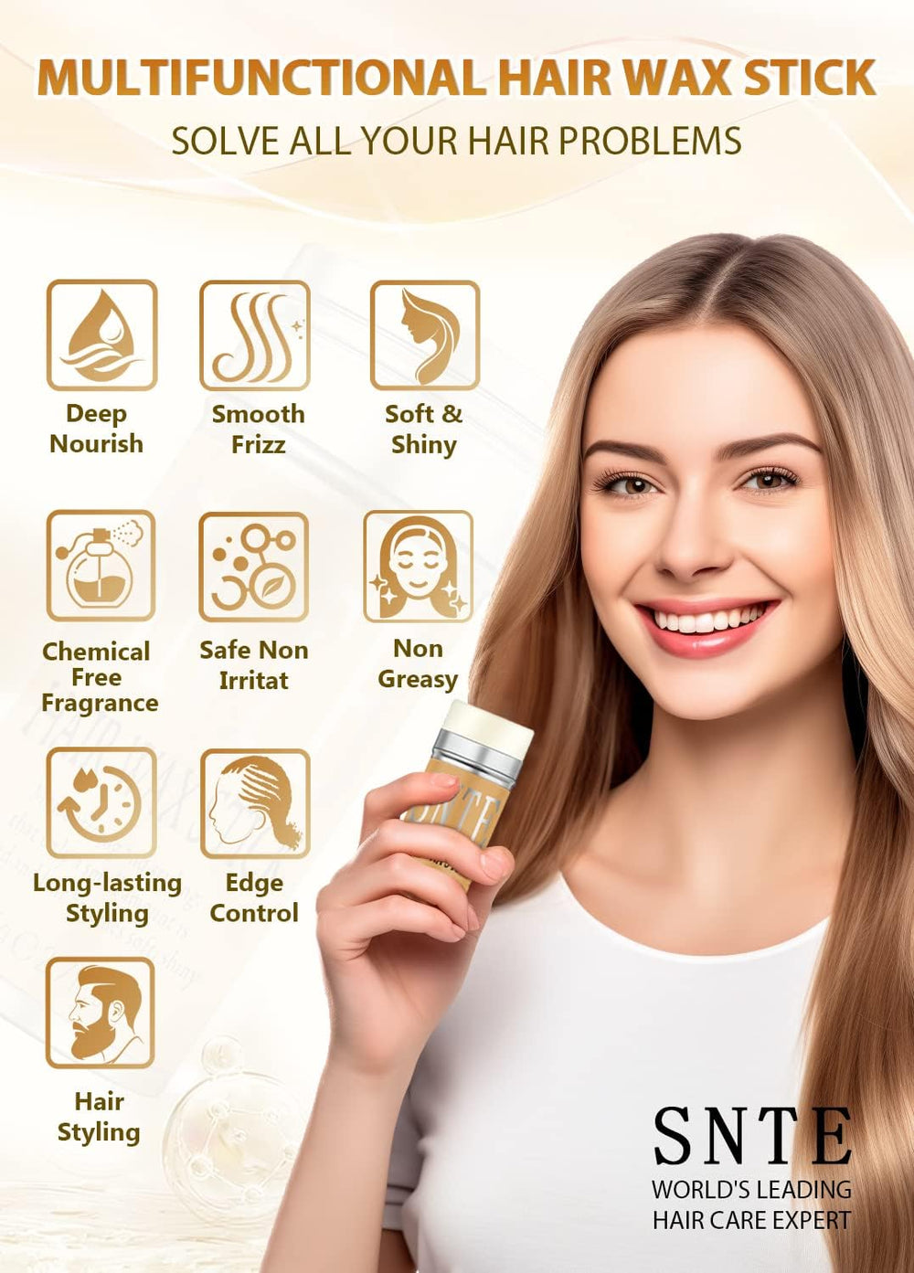 Samnyte barra finalizadora cabello puntas para acabado limpio