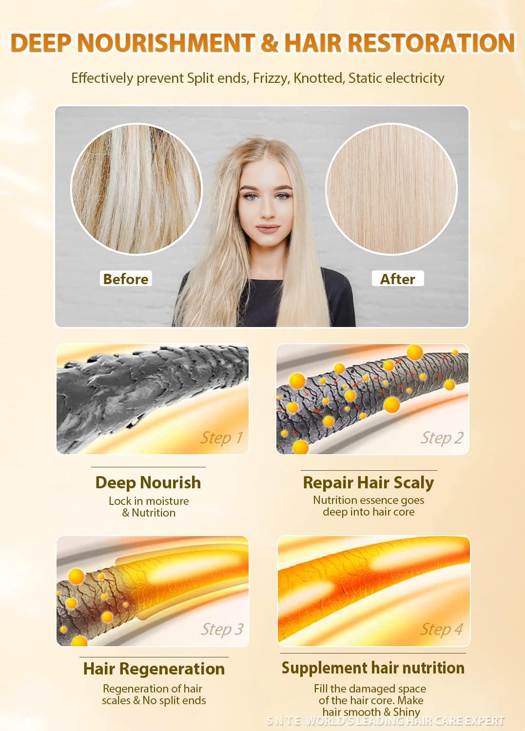 Samnyte barra para cabello portátil para uso diario