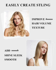 Samnyte cepillo de cerdas de jabalí para volumen suave y textura en el cabello.