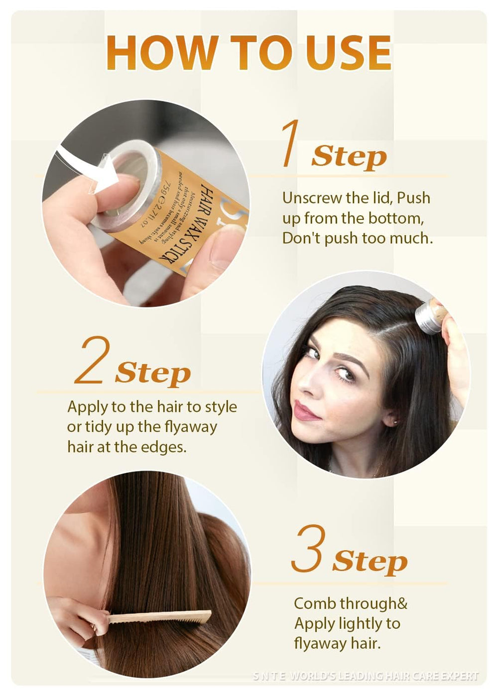 Samnyte Hair Wax Stick: cuidado capilar con 13 años de experiencia.