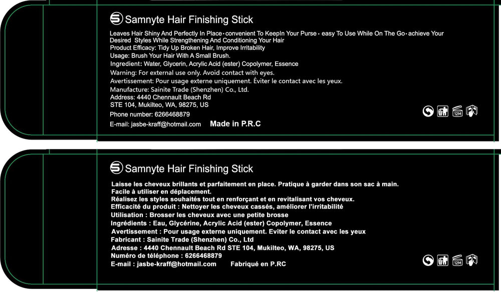 Samnyte Stick, aplicación giratoria evita engancharse en el cabello.