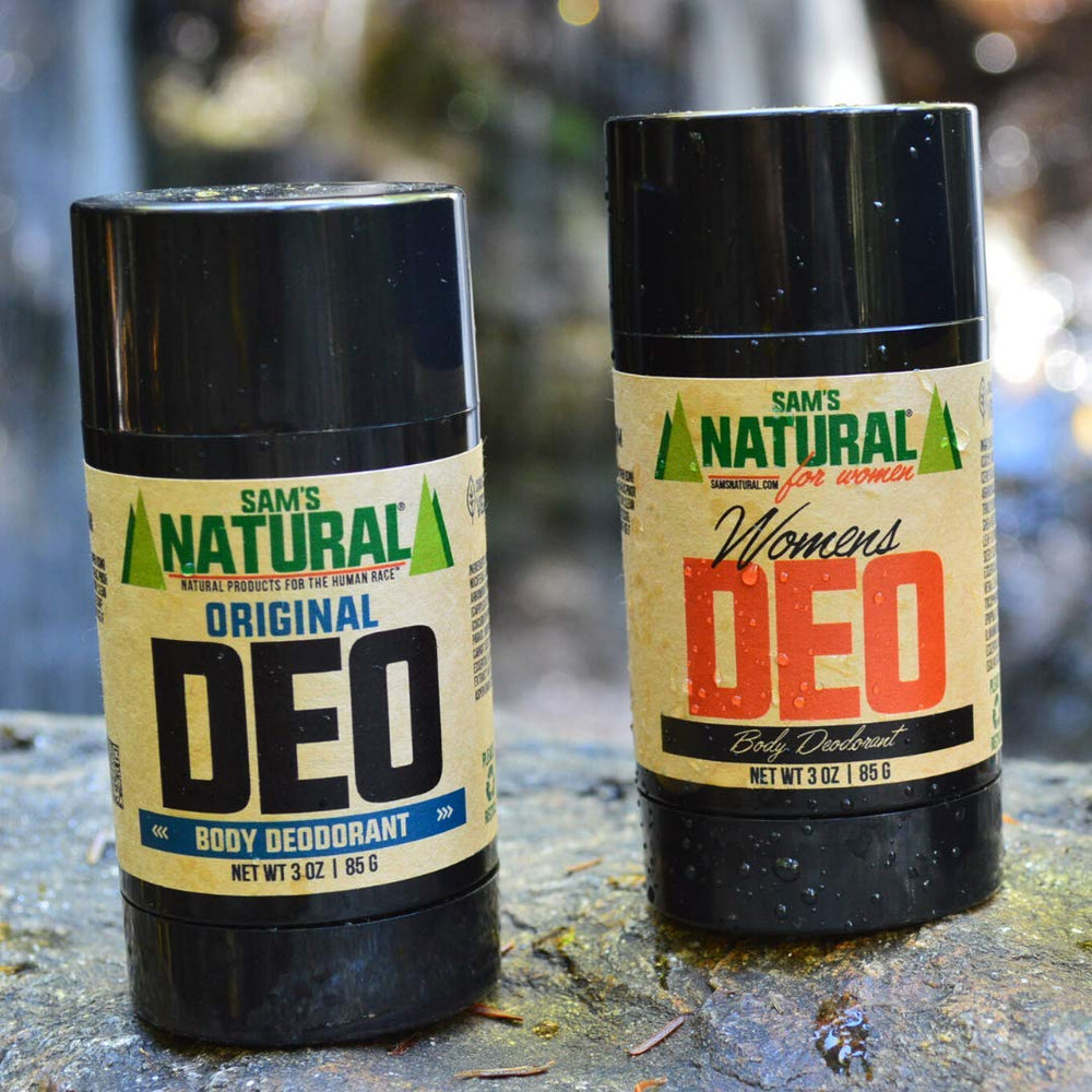 Envase reciclable del Desodorante Original de Sam's Natural.