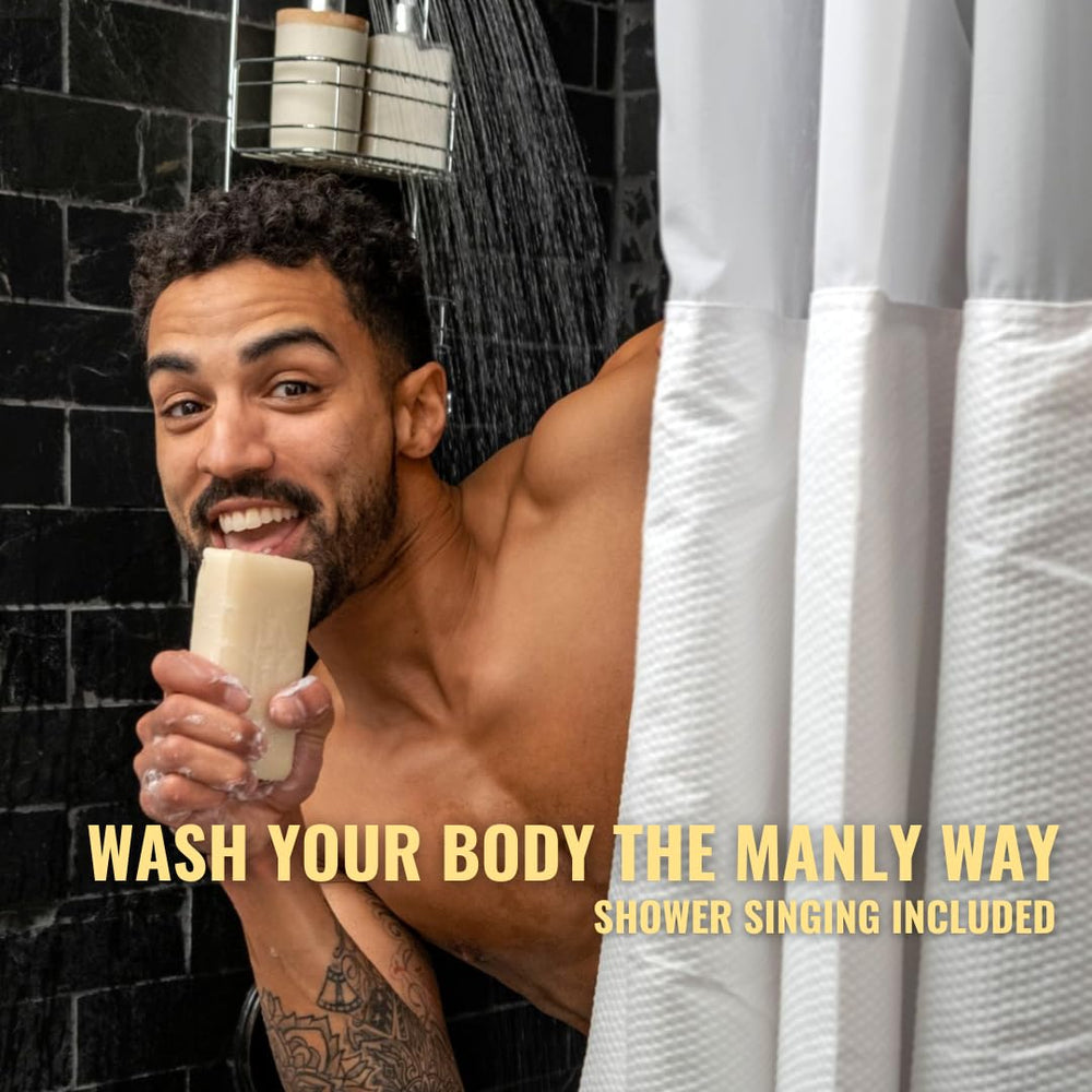 Fragancia masculina del set San Francisco Soap Company para uso diario.