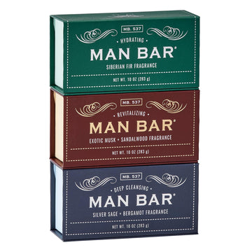 San Francisco Soap Company Man Bar conjunto regalo con empaque atractivo.