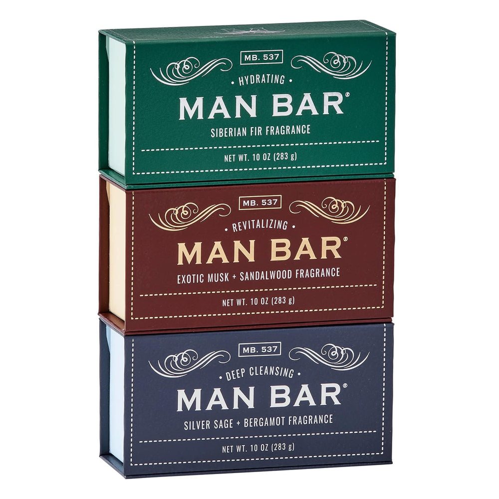 San Francisco Soap Company Man Bar conjunto regalo con empaque atractivo.