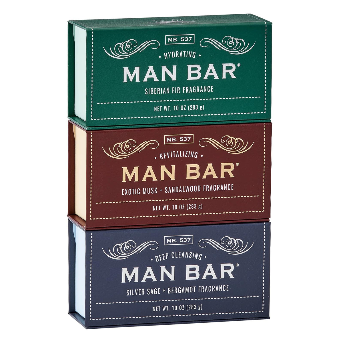 San Francisco Soap Company Man Bar conjunto regalo con empaque atractivo.