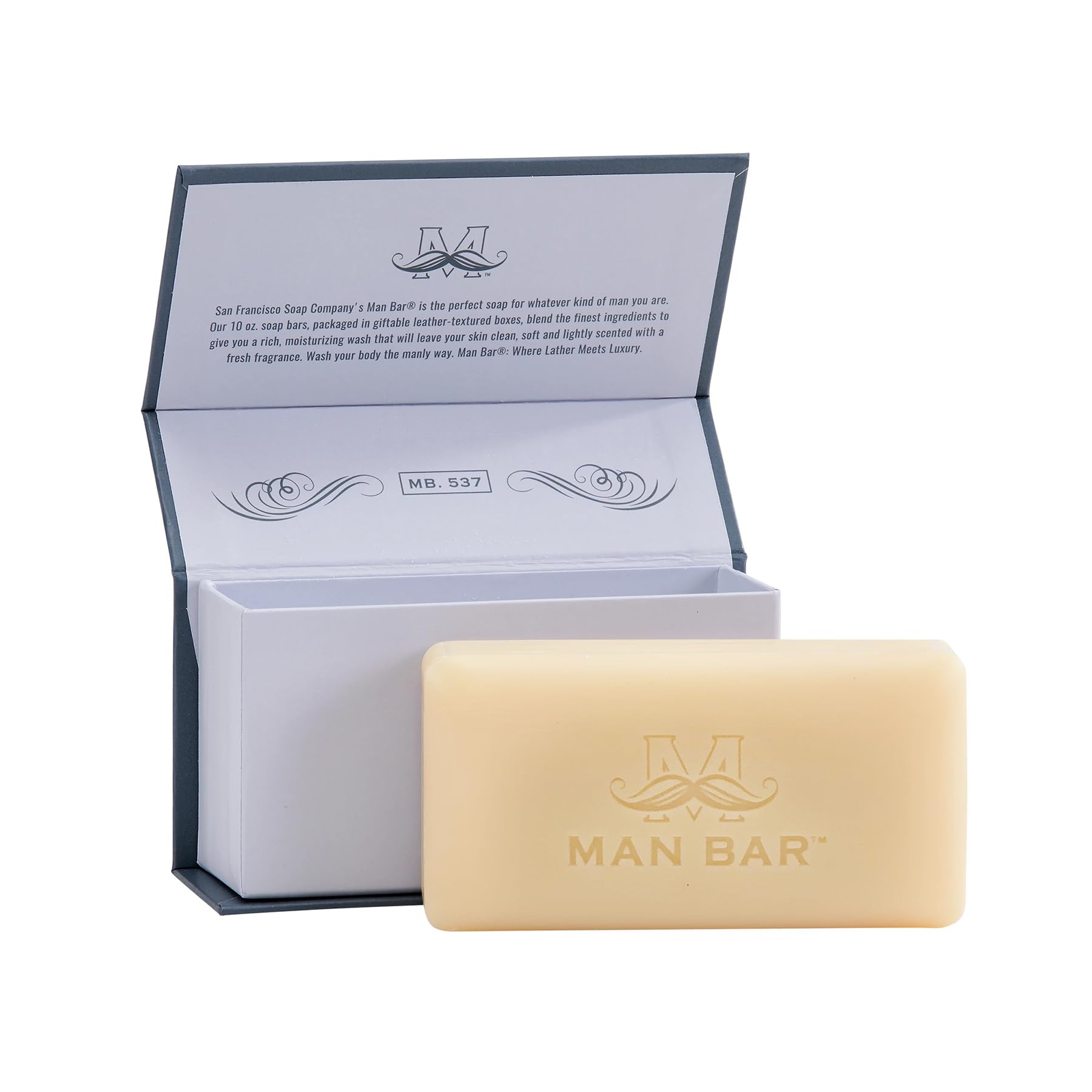 San Francisco Soap Company Man Bar Tabaco Especiado, toque reconfortante para la noche.