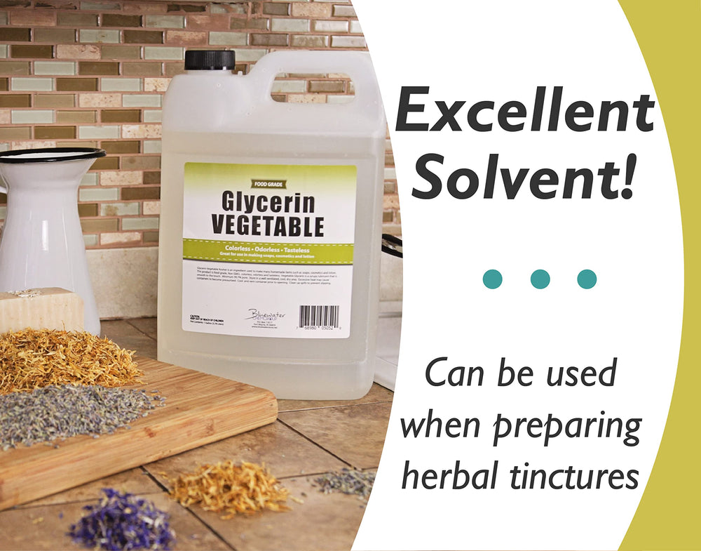 Sanco Industries glicerina vegetal 1gal, uso-cosmético seguro para proyectos caseros.