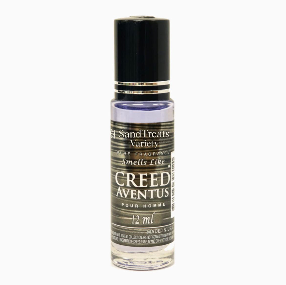 SandTreatsVariety Creed Aventus, aplicacion-roll-on, retoques discretos durante el día.
