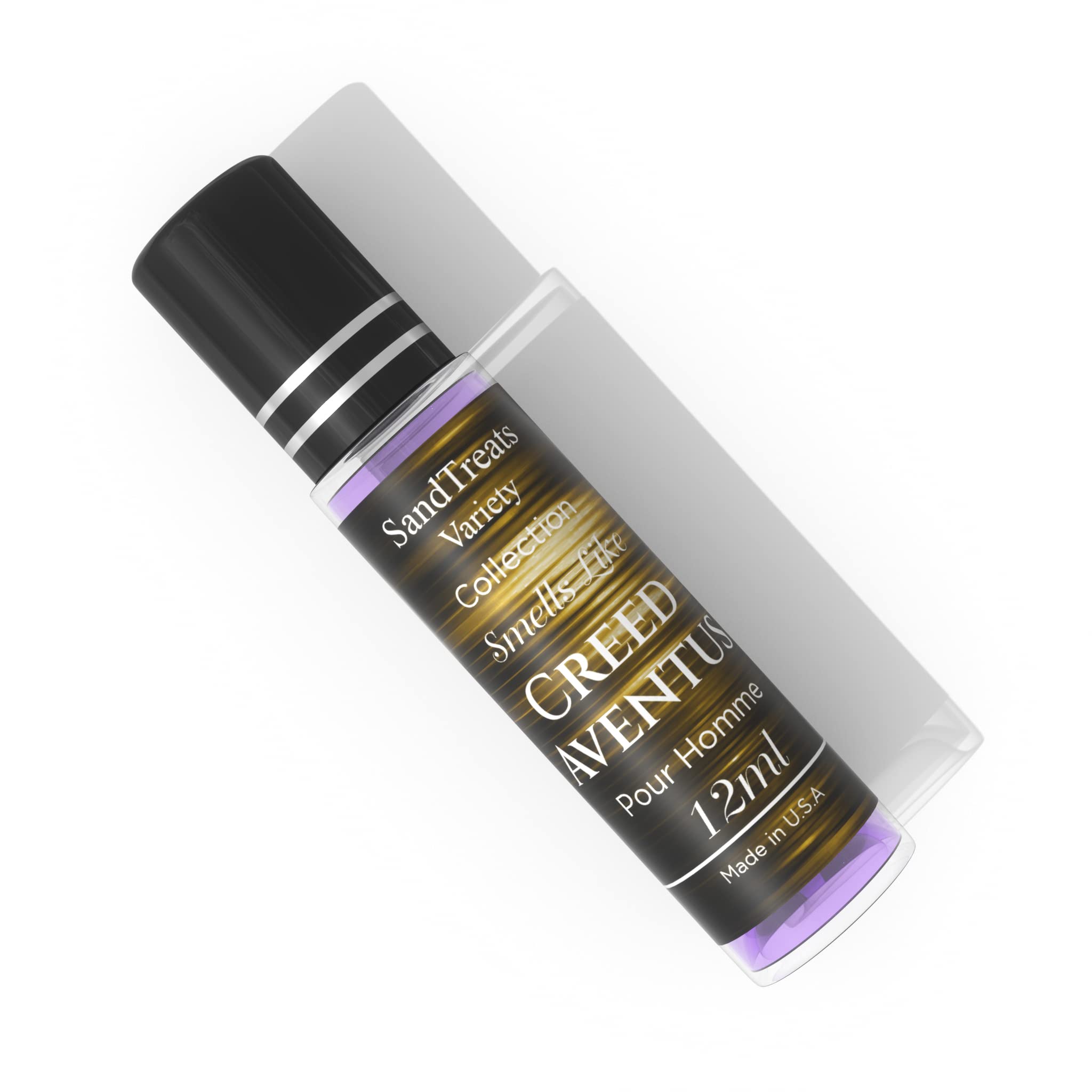 SandTreatsVariety Creed Aventus, detalle-patchouli, base cálida para cualquier ocasión.
