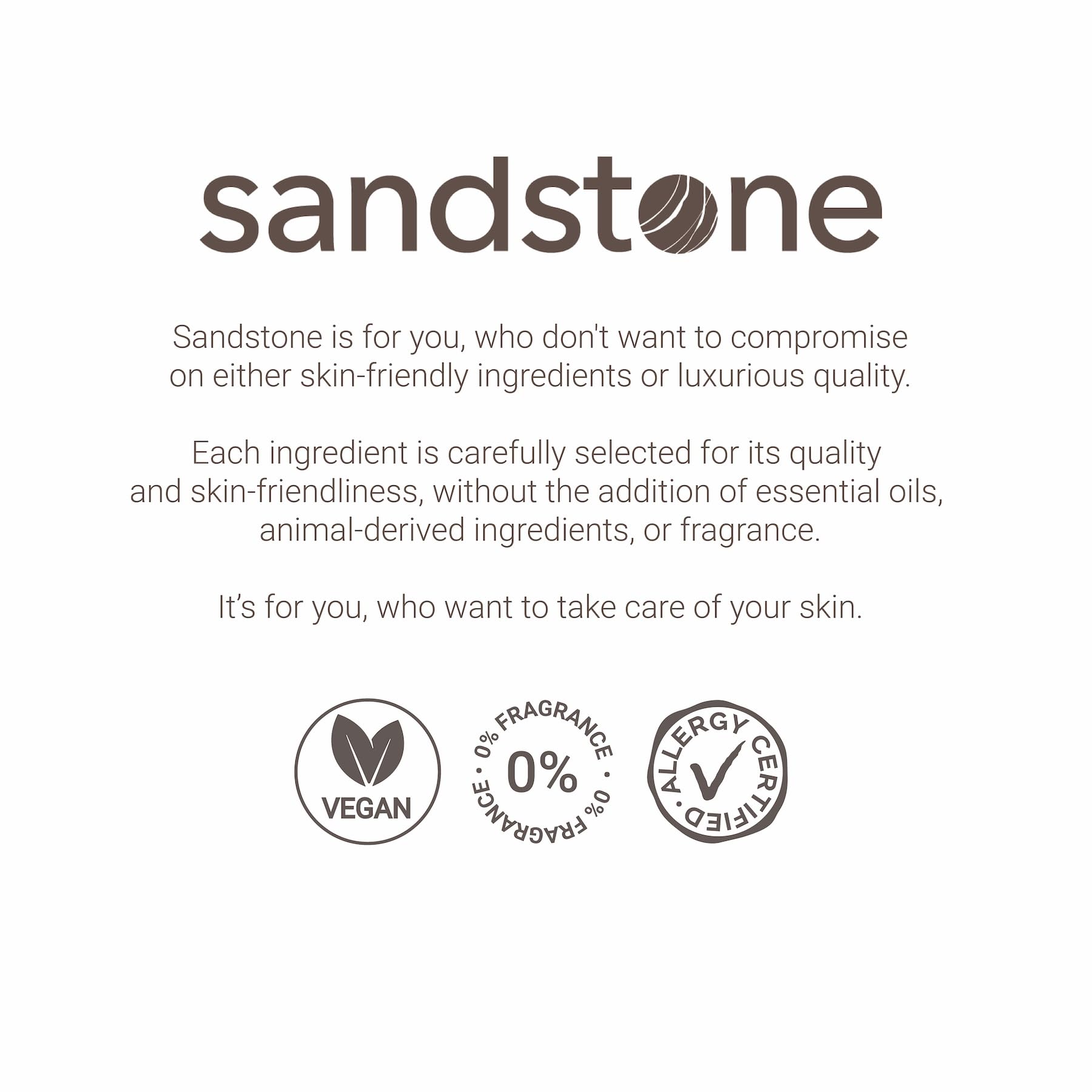 Sandstone Scandinavia envase negro o marrón con la misma fórmula.