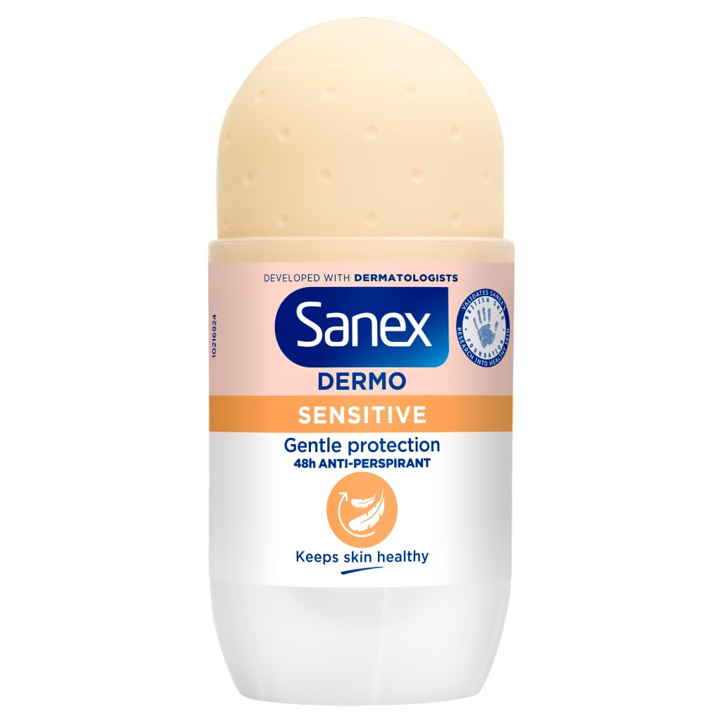 Desodorante Sanex con rodillo frío para piel sensible