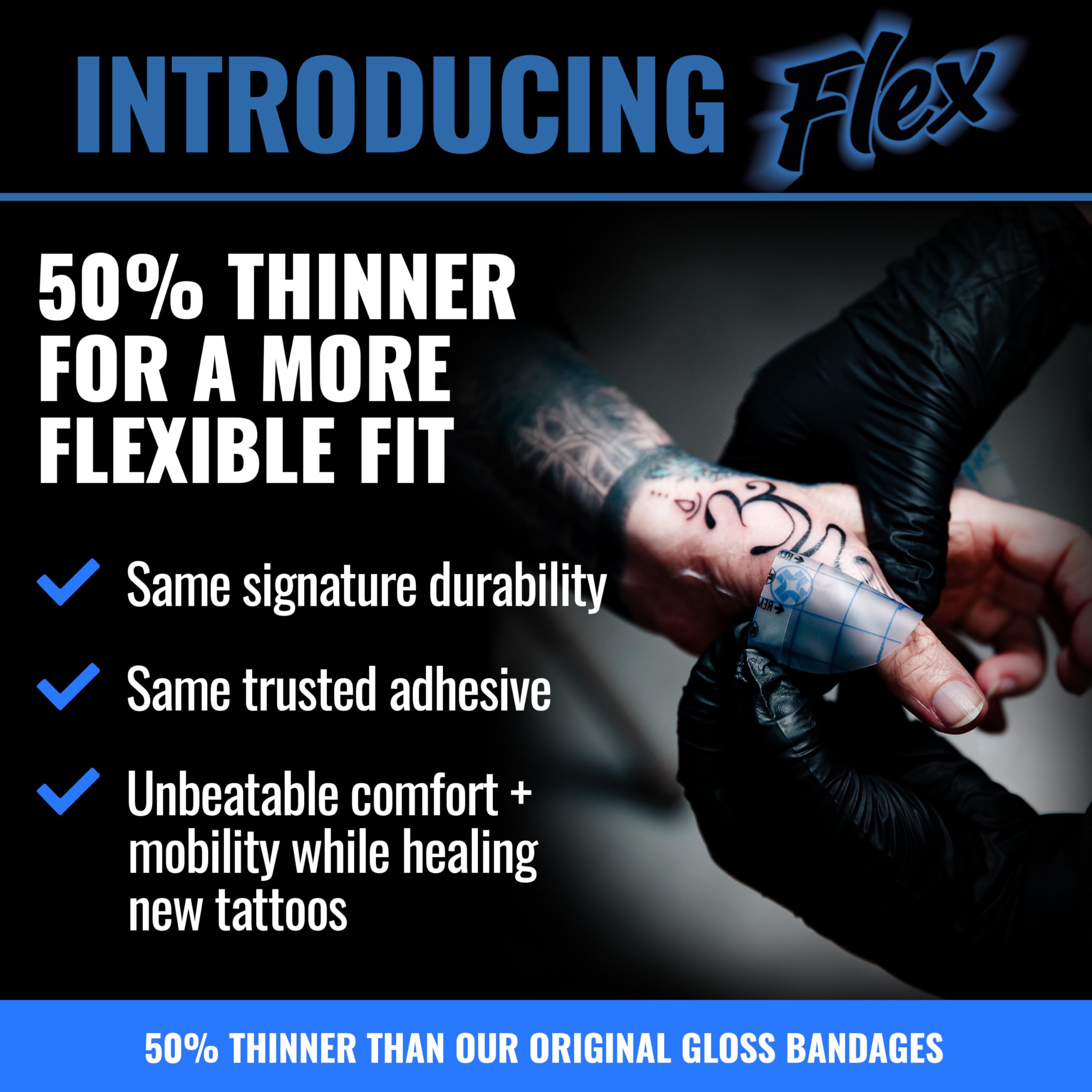 Saniderm Flex acabado mate para una experiencia suave y sin brillo
