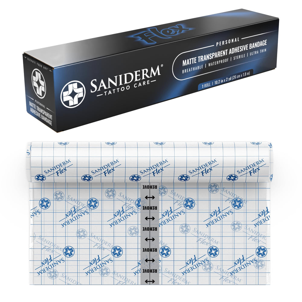 Saniderm Flex banda de cuidado para tatuajes protege la tinta durante la sanación