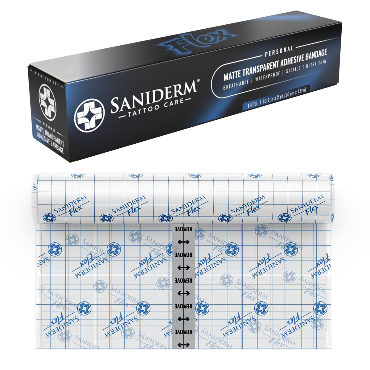 Saniderm Flex banda de cuidado para tatuajes protege la tinta durante la sanación