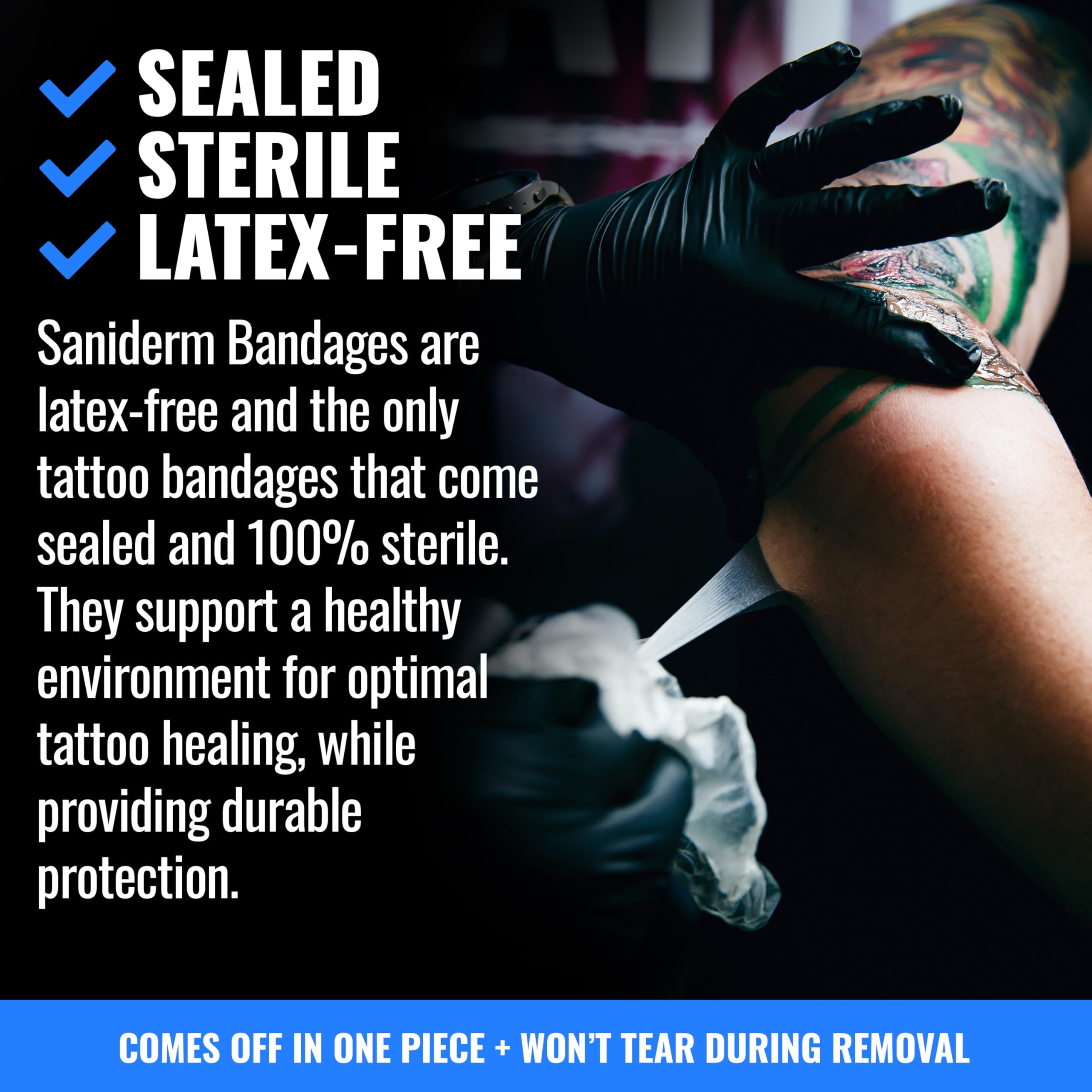 Saniderm Flex banda sellada estéril para entorno de curación higiénico