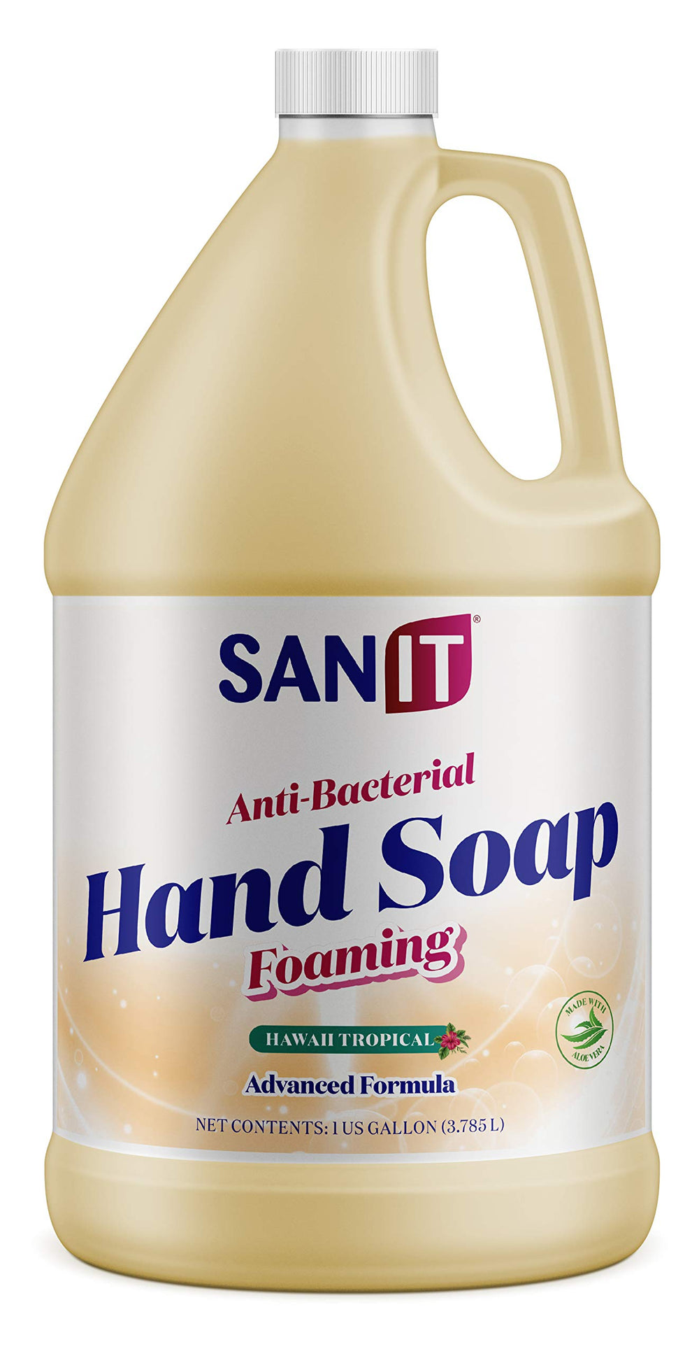 Sanit jabon manos espumoso recarga 1 galón, experiencia suave para toda la familia.