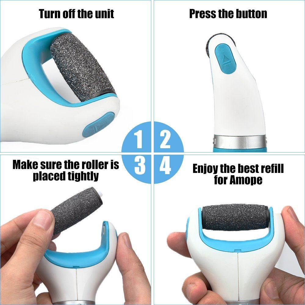 Rodillos recambio compatibles Sankaragi con pedicure electrónico, fácil instalación.
