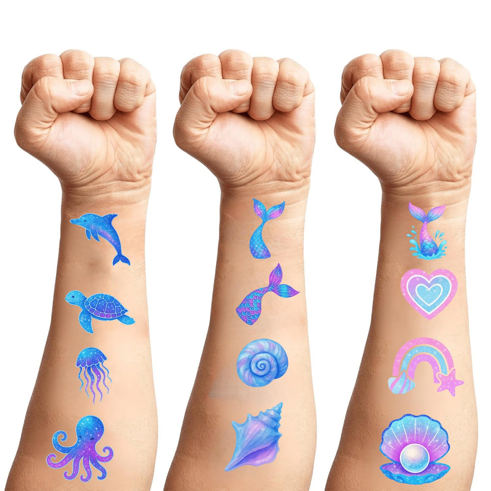 Tatuajes estrella de mar luminosos de Sanki94 para fiestas y sorpresas.