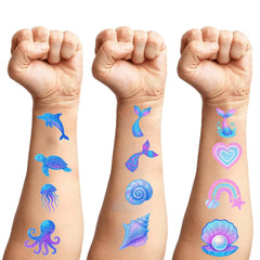 Tatuajes estrella de mar luminosos de Sanki94 para fiestas y sorpresas.