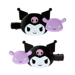 Sanrio Chromi Flequillo Largo Clip Negro: fijación duradera para uso diario.