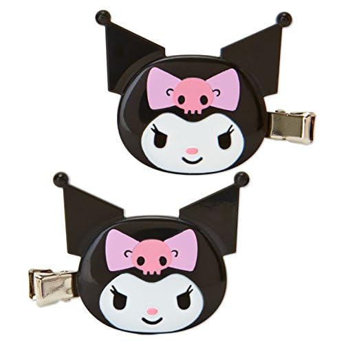 SANRIO Kuromi, juego de dos lazos para cabello, fijación confiable.