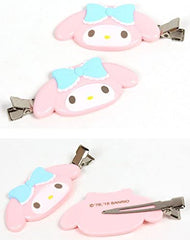 Set de dos pinzas My Melody, perfectas para cambios de look rápidos.
