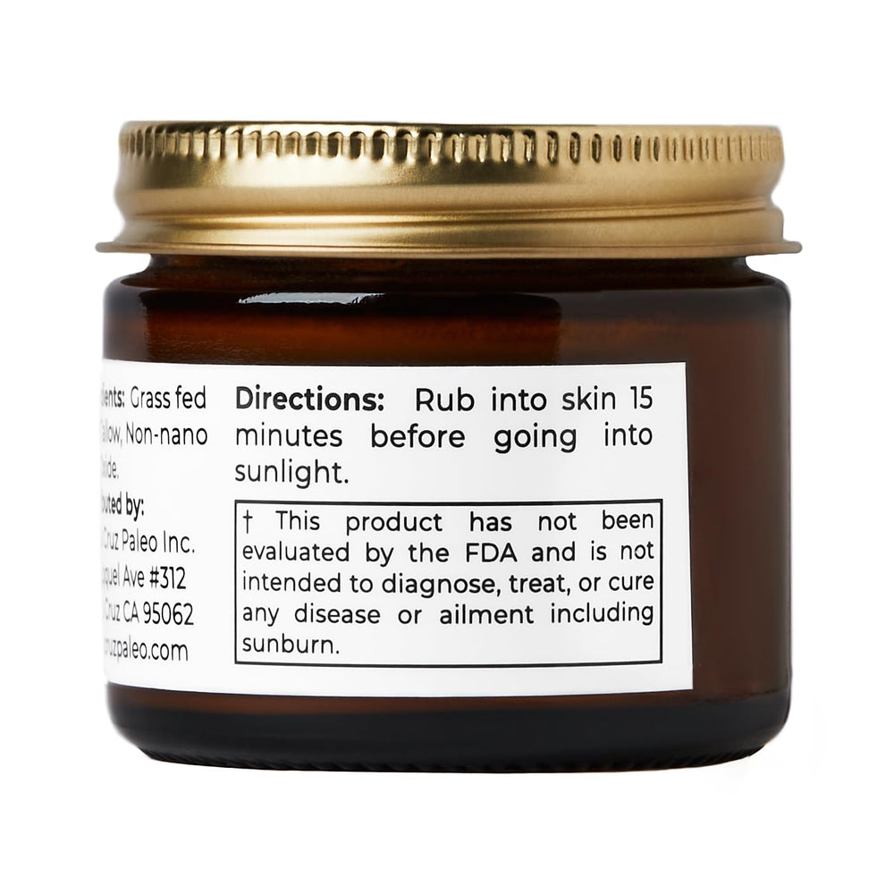 Barrera natural de piel con zinc no nano por Santa Cruz Paleo Bálsamo.