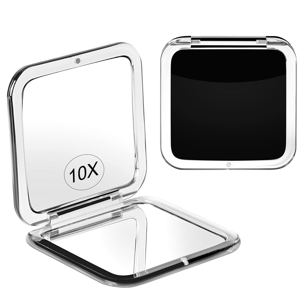 Santoo, espejo compacto de doble cara 10x para viaje