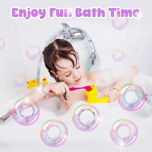 Santrela bomba de baño con sorpresa unicornio y clip para el cabello