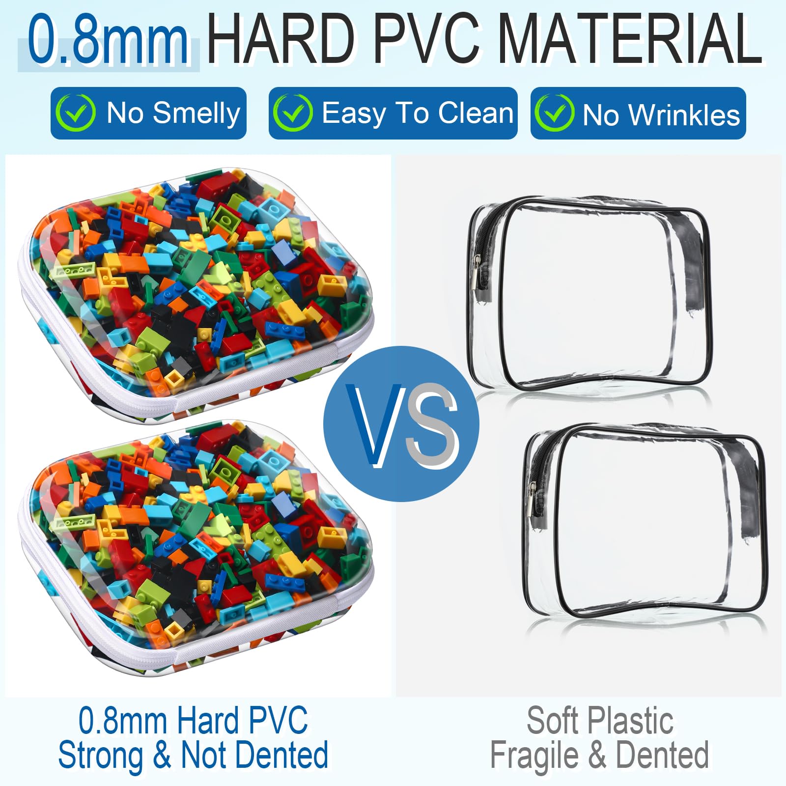 Sanwuta estuche transparente para snacks, seguro y portable