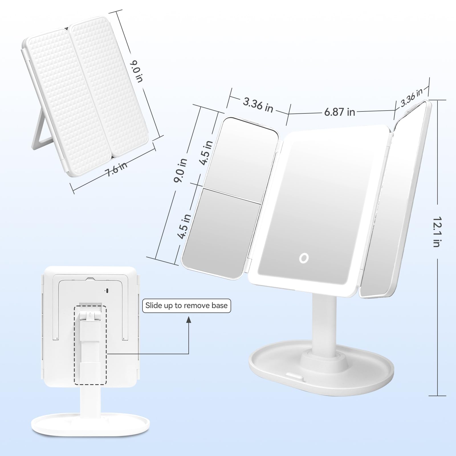 SANYCASA Base desmontable que sirve como soporte para teléfono.