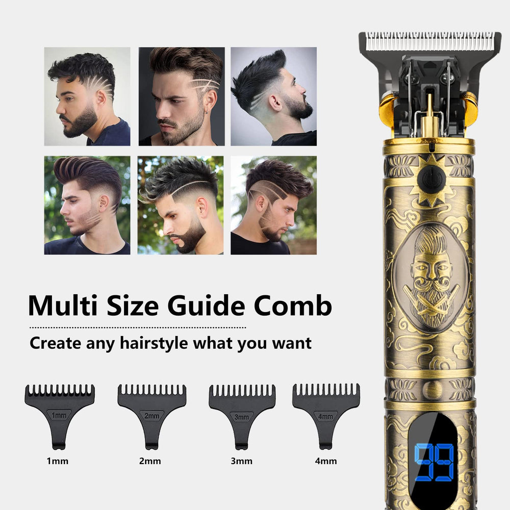 Saoilli set inalámbrico con guías de 1 a 4 mm para estilos variados.