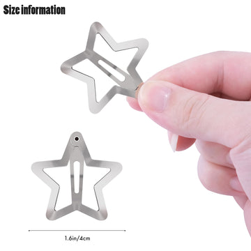 SAOROPEB clip estrella 15 piezas ideal para festivales y uso diario