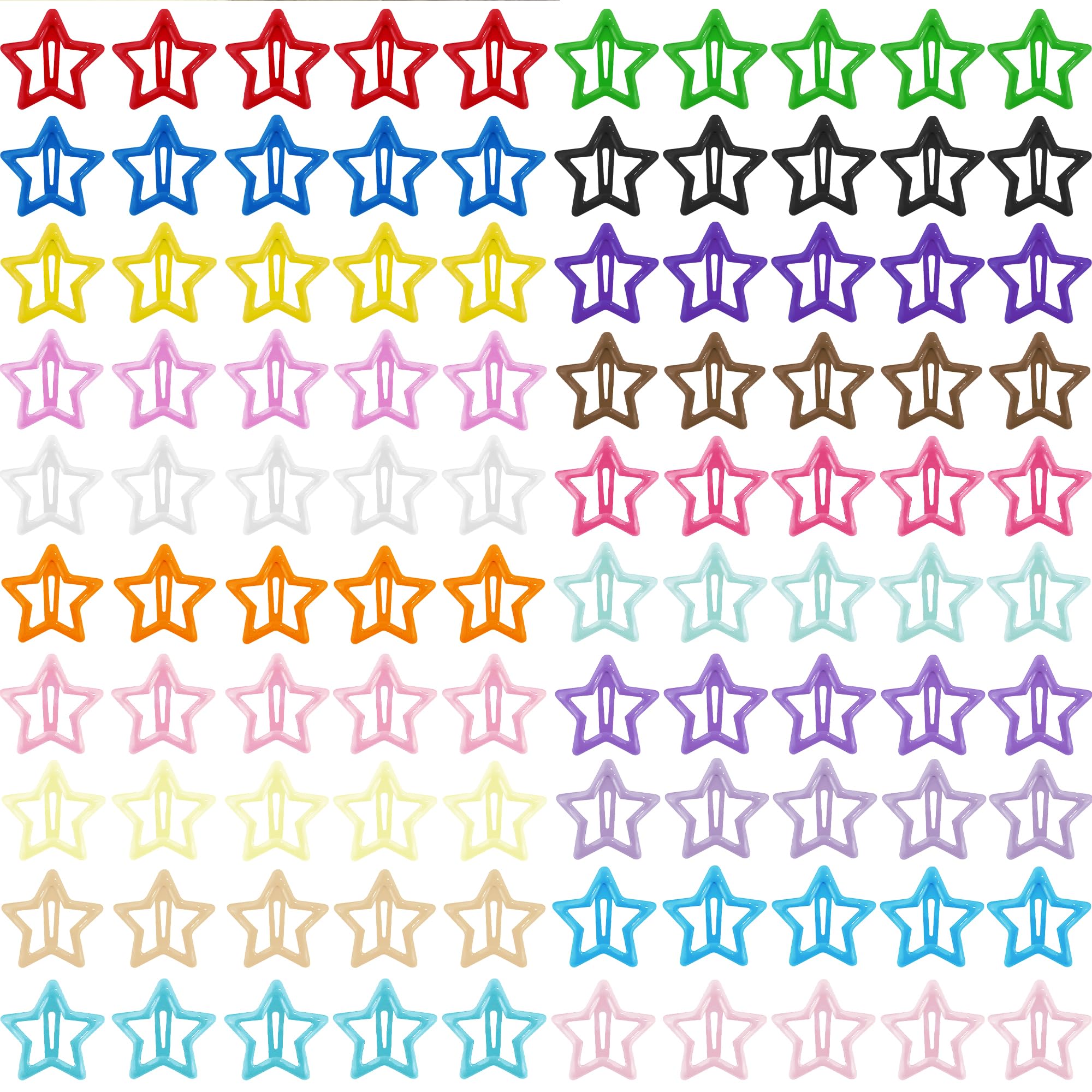 Pasador estrella SAOROPEB en colores multicolor para peinados duraderos y sin resbalón.