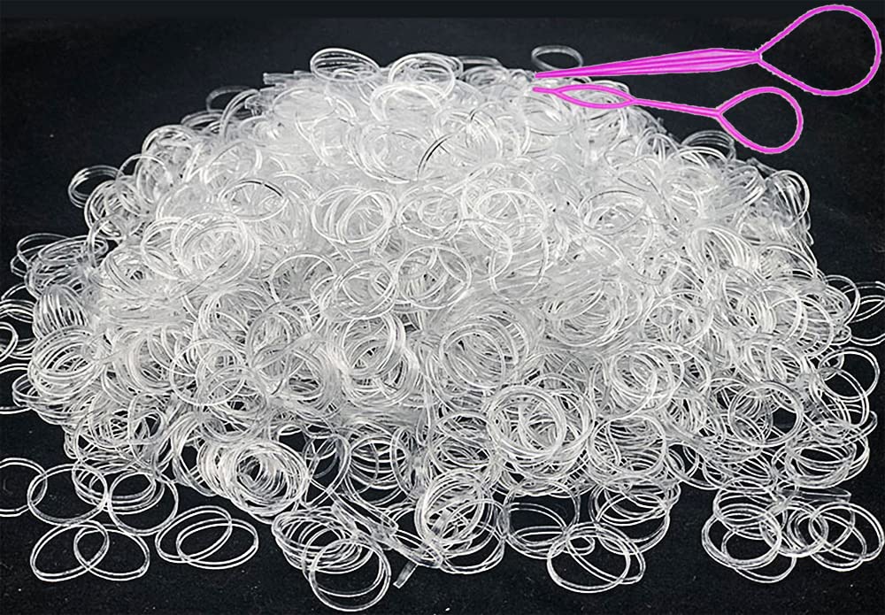 Gomas elásticas SAOYOAS transparentes para coletas rápidas y duraderas.