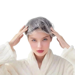 SAOYOAS Gorro ducha descartable transparente protege el cabello del agua.