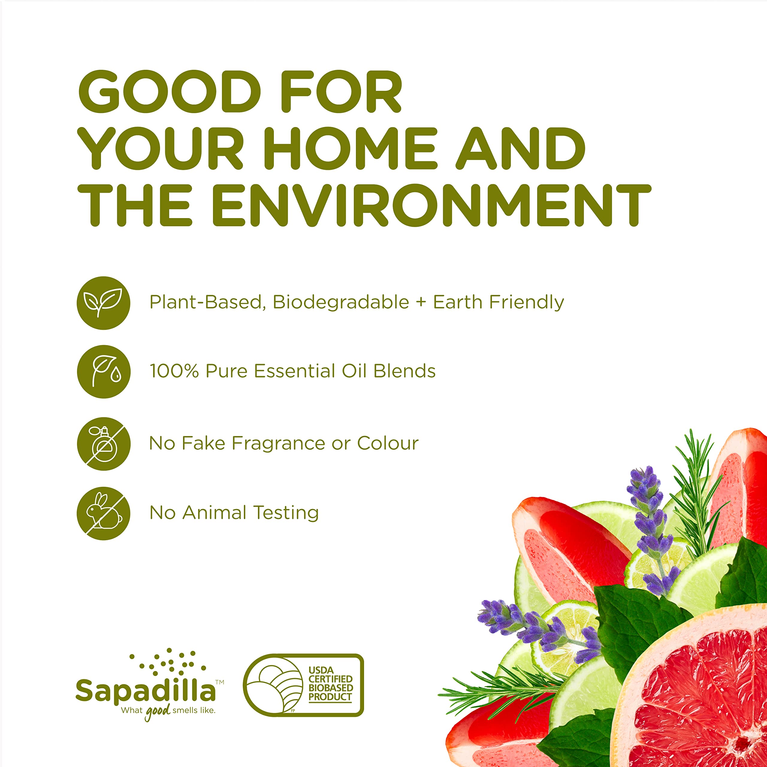 Sapadilla aromas frescos para el lavado, sensación agradable al usar.