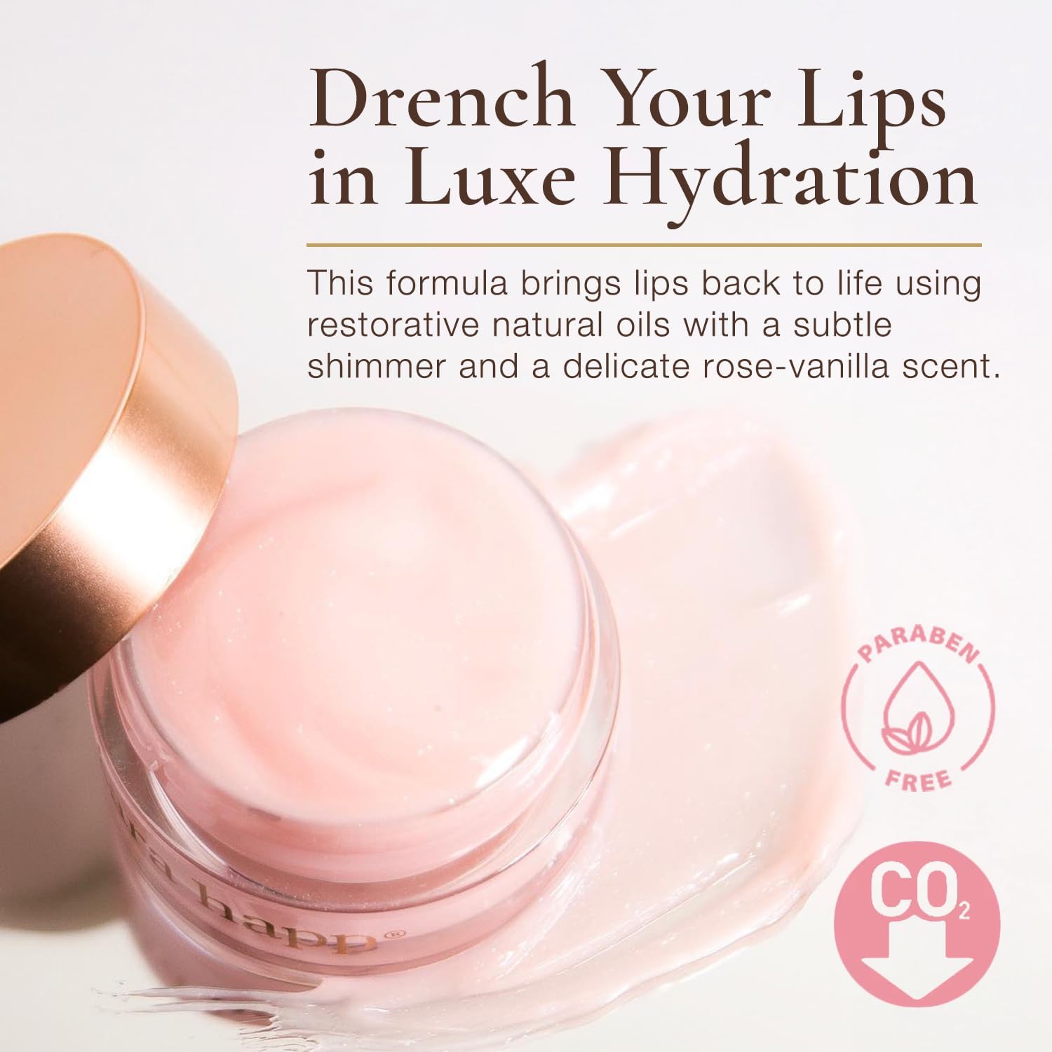 Texture crème Lip Slip Luxe Balm pour lèvres douces et nourries