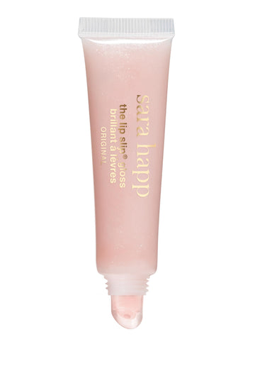 Sara Happ Lip Slip One Luxe Gloss, aroma suave a rosa vainilla para una experiencia agradable.
