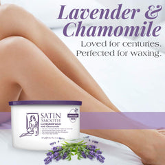 SATIN SMOOTH primer plano de piel suave tras depilación con cera.
