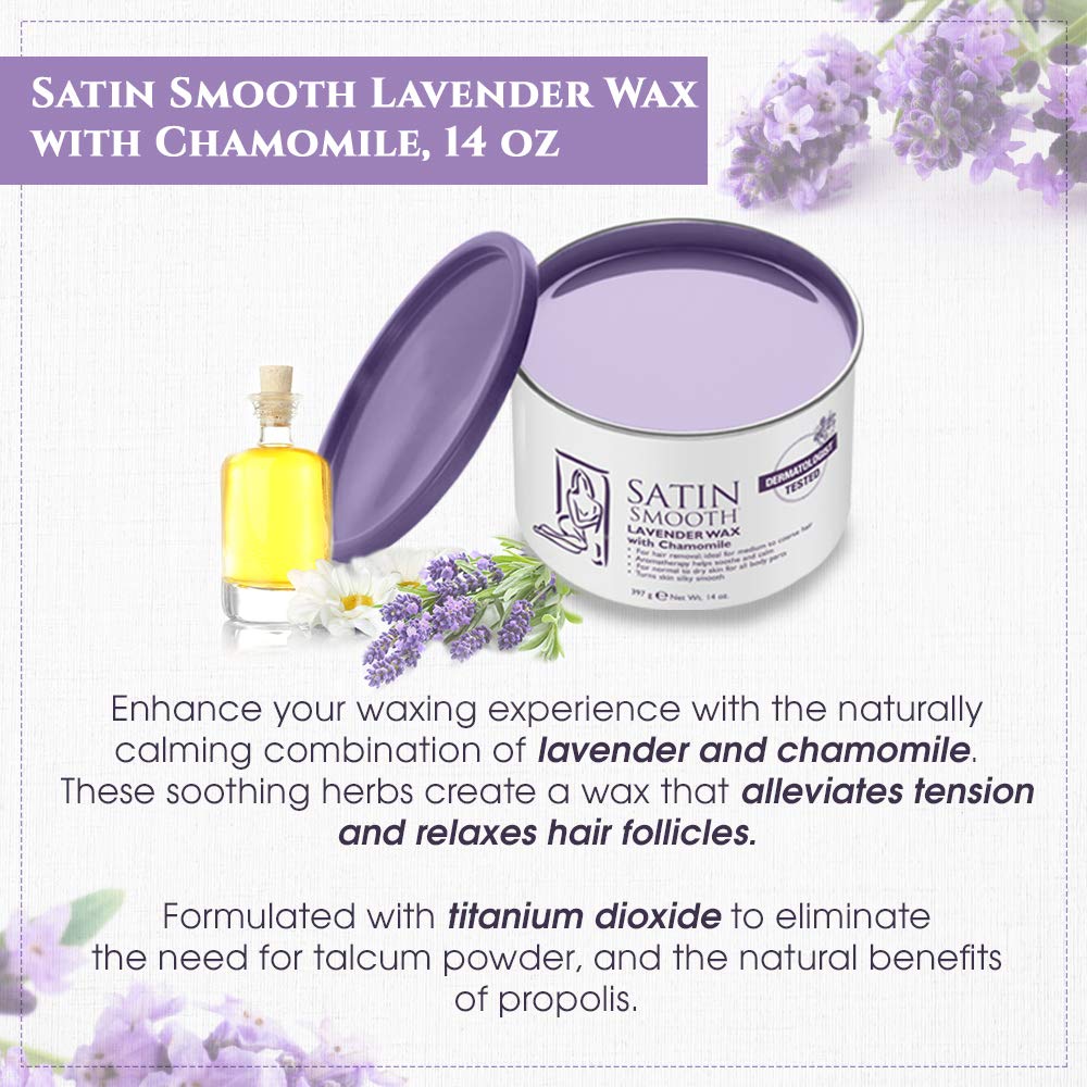 SATIN SMOOTH kit 14 oz para uso facial y corporal en casa.