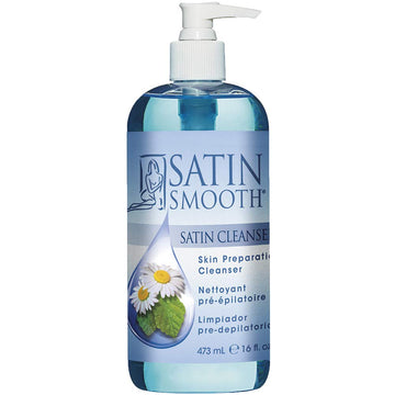 SATIN SMOOTH: botella limpia lista para pre depilación y piel suave