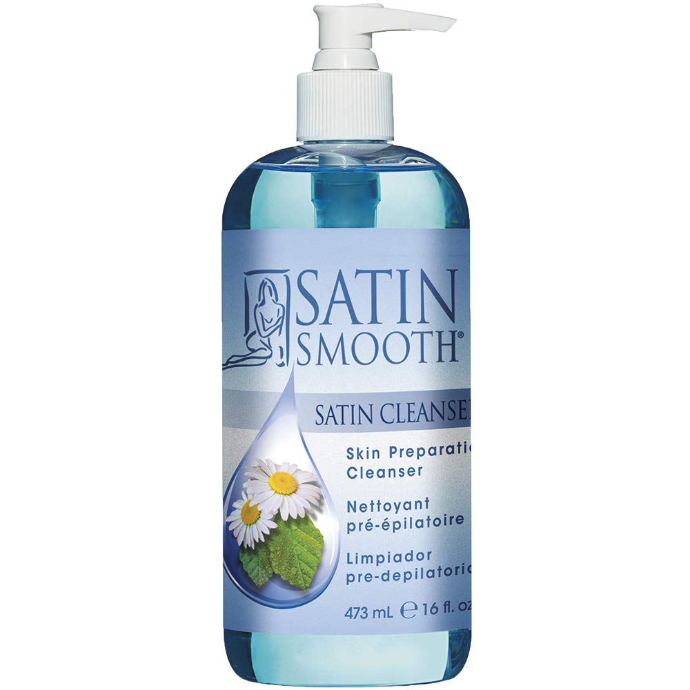 SATIN SMOOTH: botella limpia lista para pre depilación y piel suave