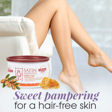 SATIN SMOOTH cera suave con aceite de argán para hidratar tras depilar