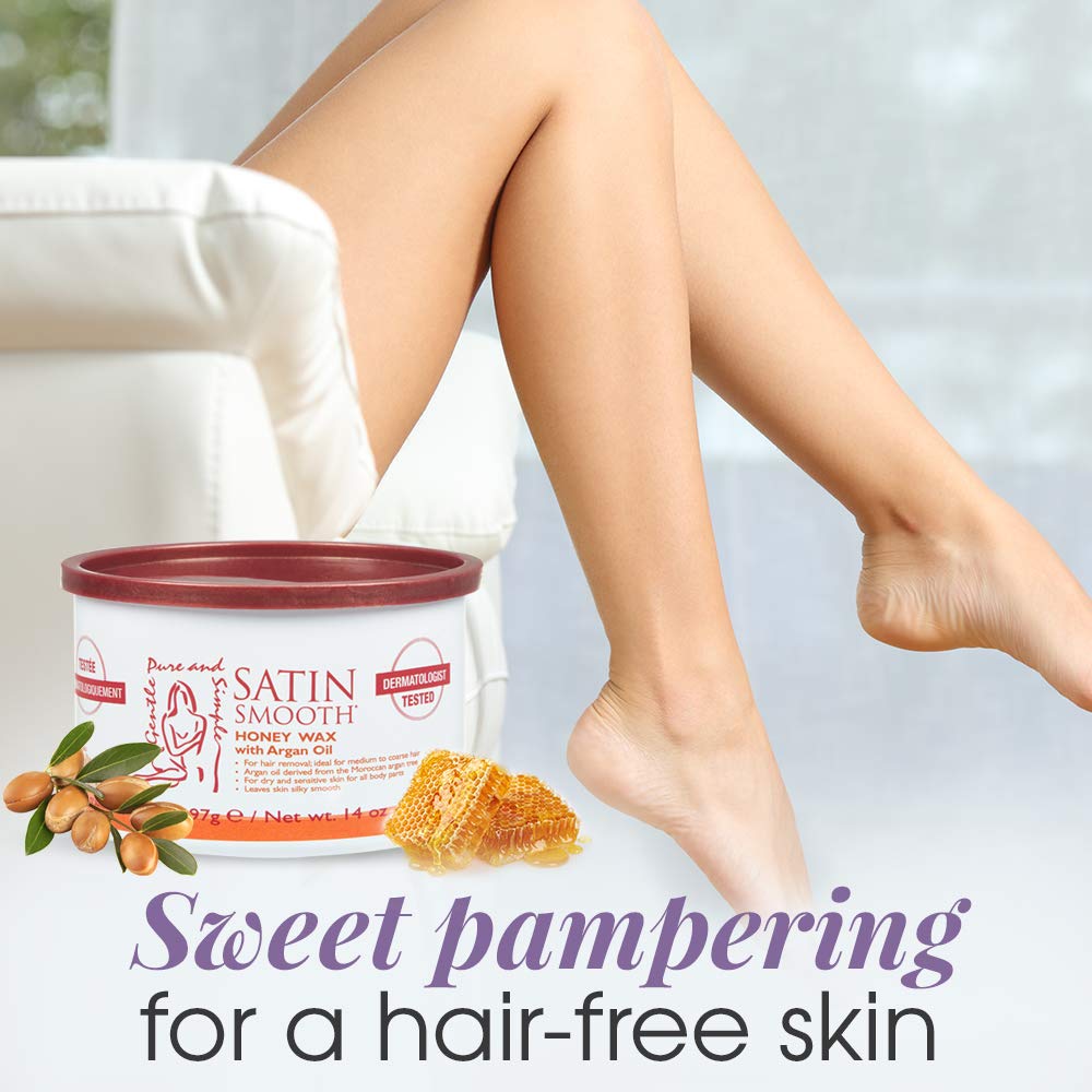 SATIN SMOOTH cera suave con aceite de argán para hidratar tras depilar