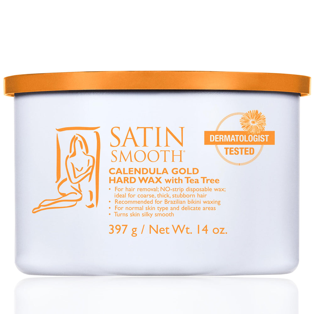 SATIN SMOOTH Calendula Gold cera dura para cara, piel sensible.