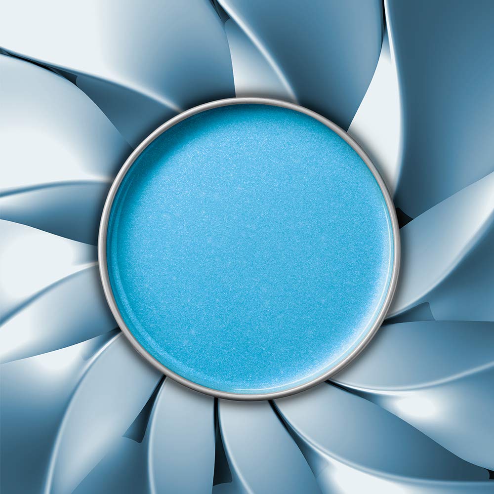 SATIN SMOOTH Titanio Azul, detalle de ingredientes como azuleno y vitamina E.